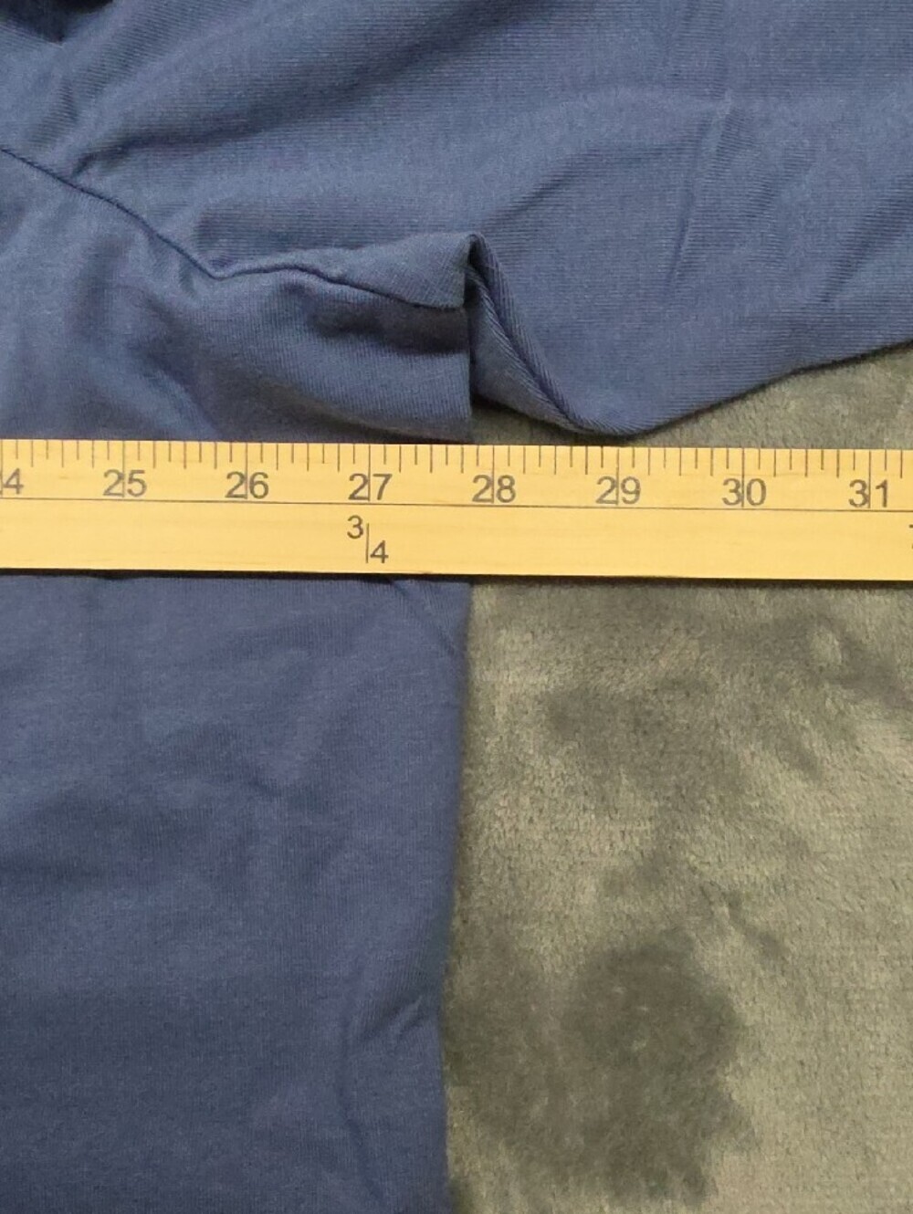 d&co V-Neck Short Sleeve Tee in Blue and Peach (2pack) SZ 3X - Picture 3 of 8
